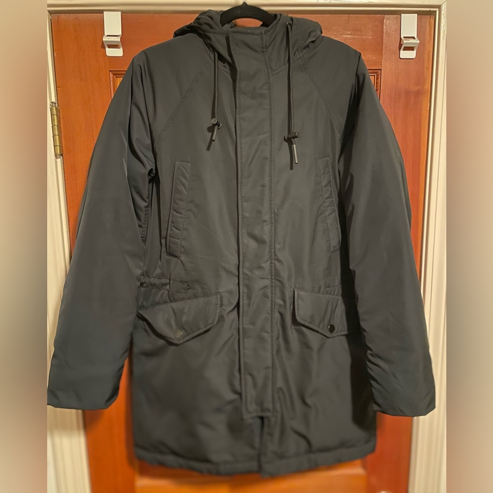 Everlane Men’s Renew Long Parka Black Small